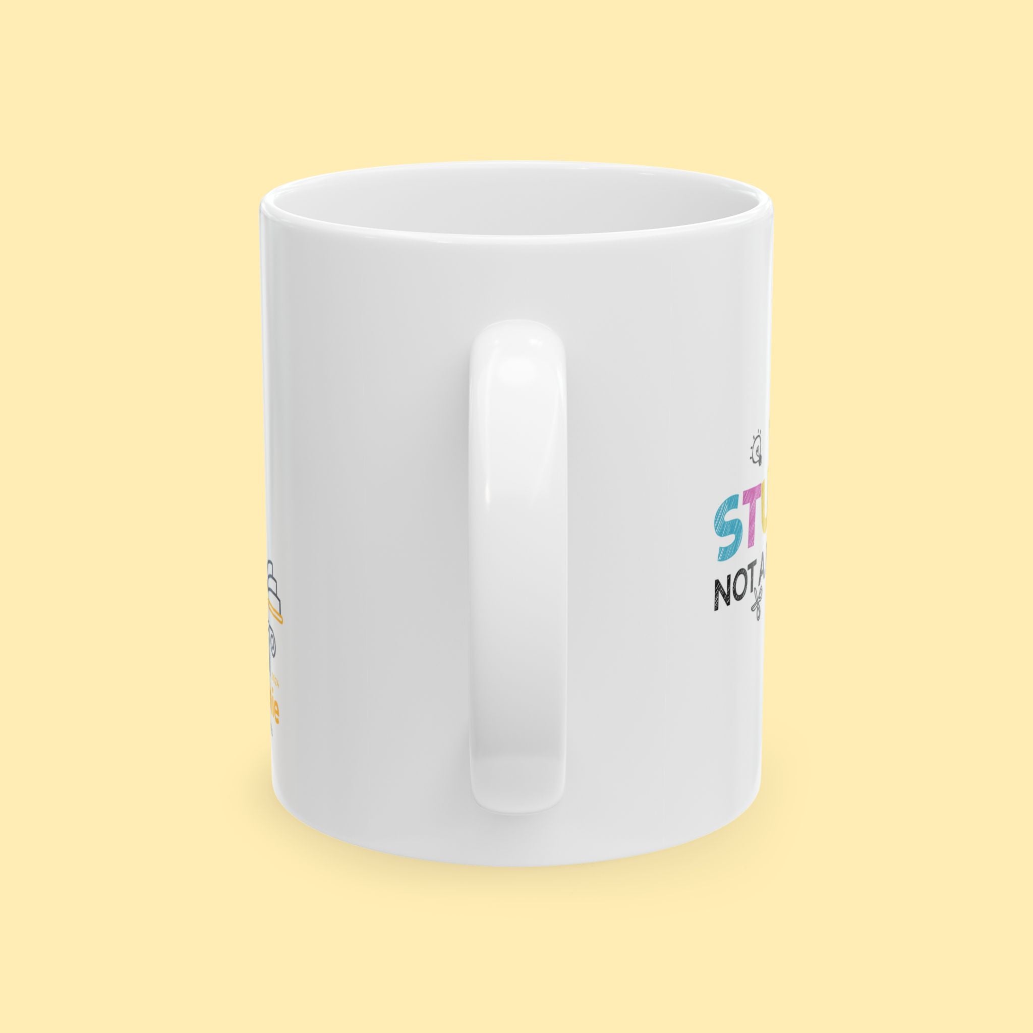 Mug - Ceramic, 11 - 15oz, White - Sophie Series - Be a Student