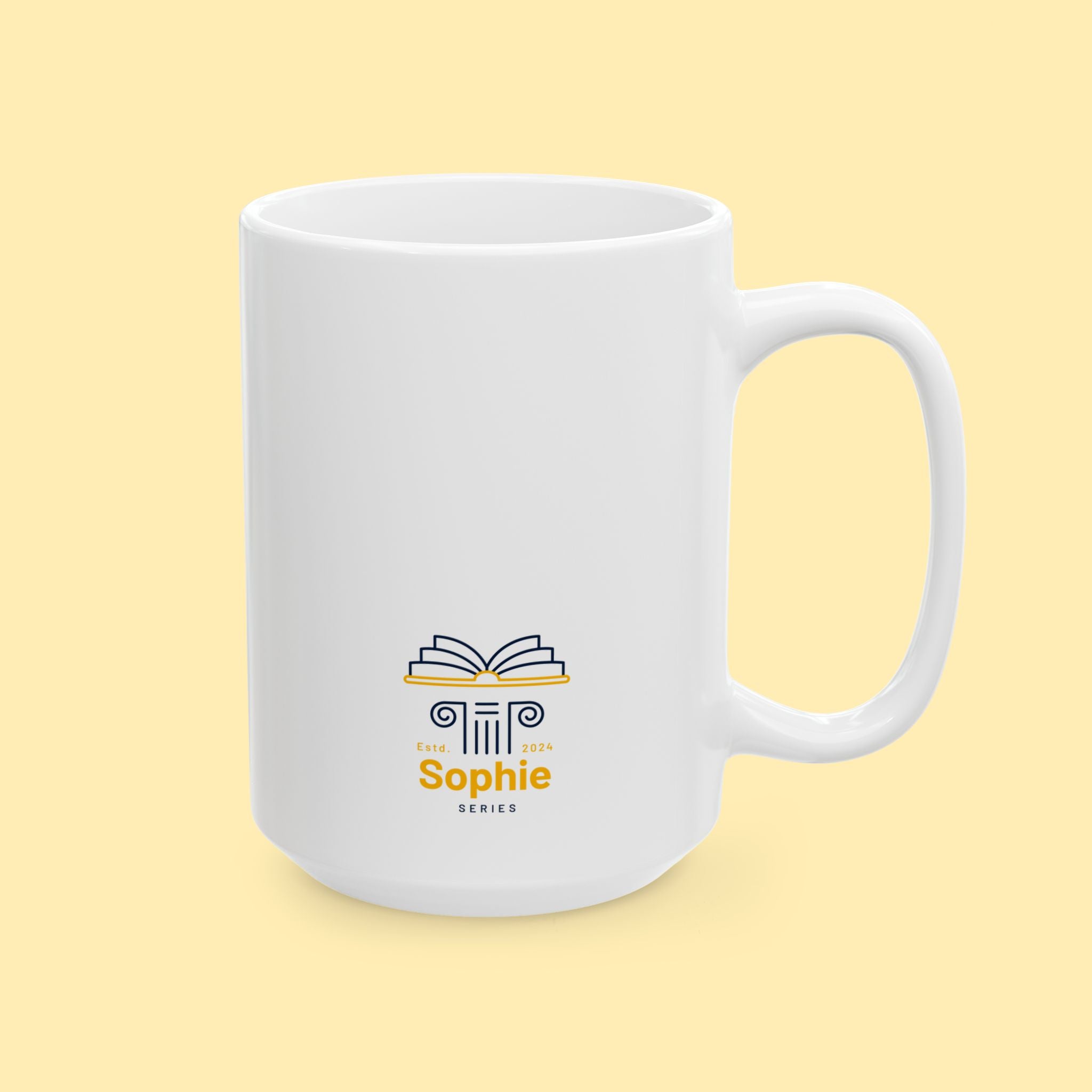 Mug - Ceramic, 11 - 15oz, White - Sophie Series - Be a Student