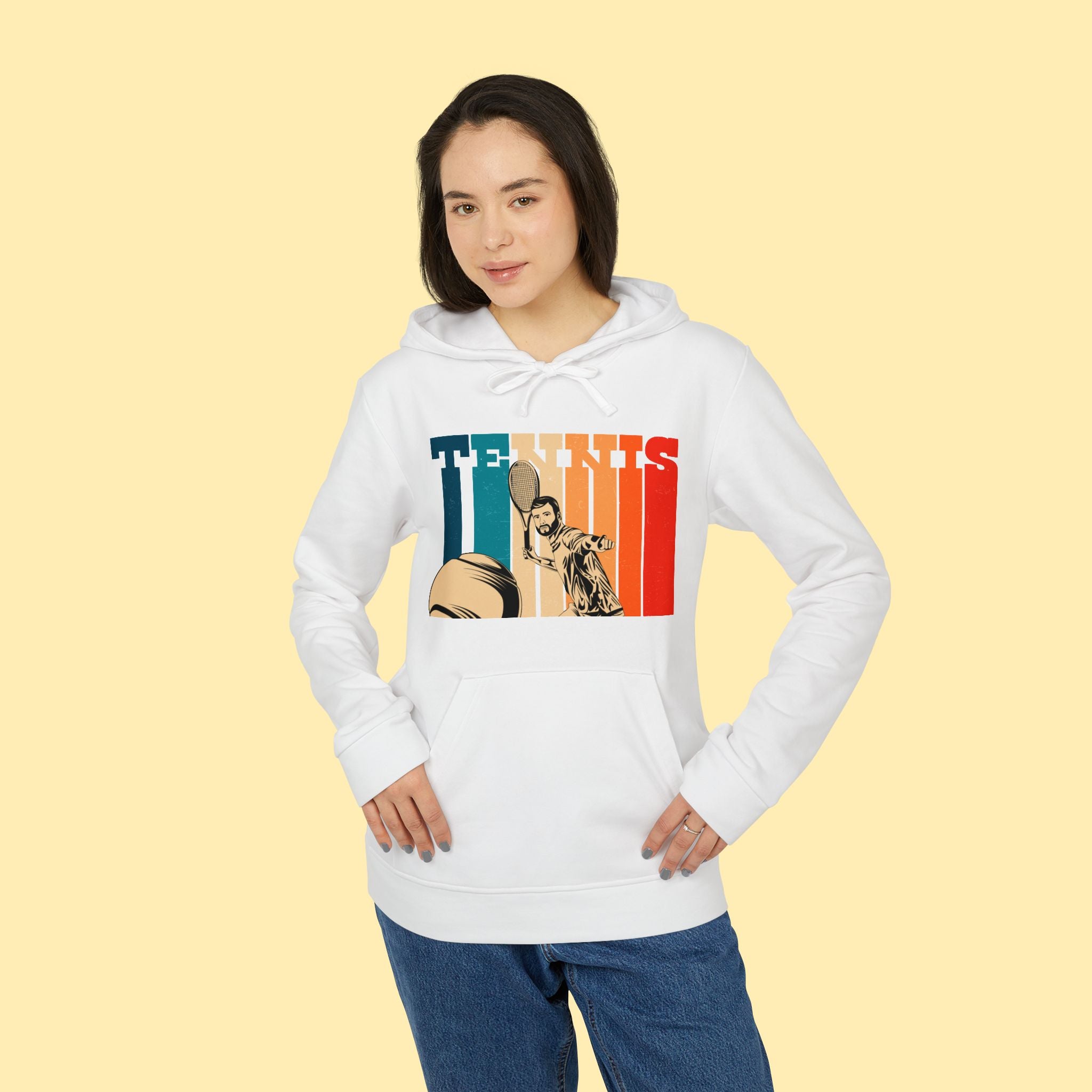 Hoodies - Fleece Hoodie, Various Colors, Adidas - Brands Series - Tennis Is Life