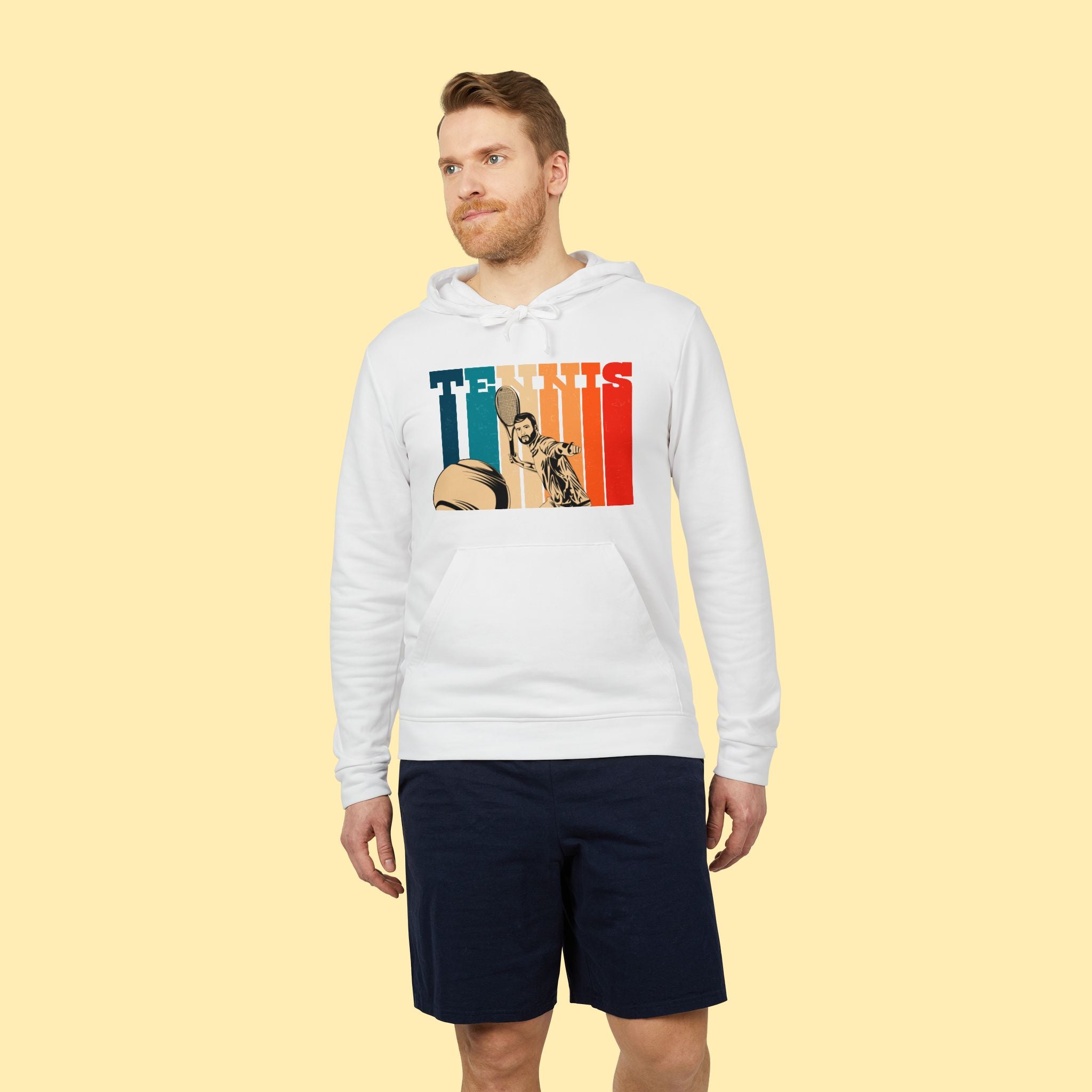 Hoodies - Fleece Hoodie, Various Colors, Adidas - Brands Series - Tennis Is Life