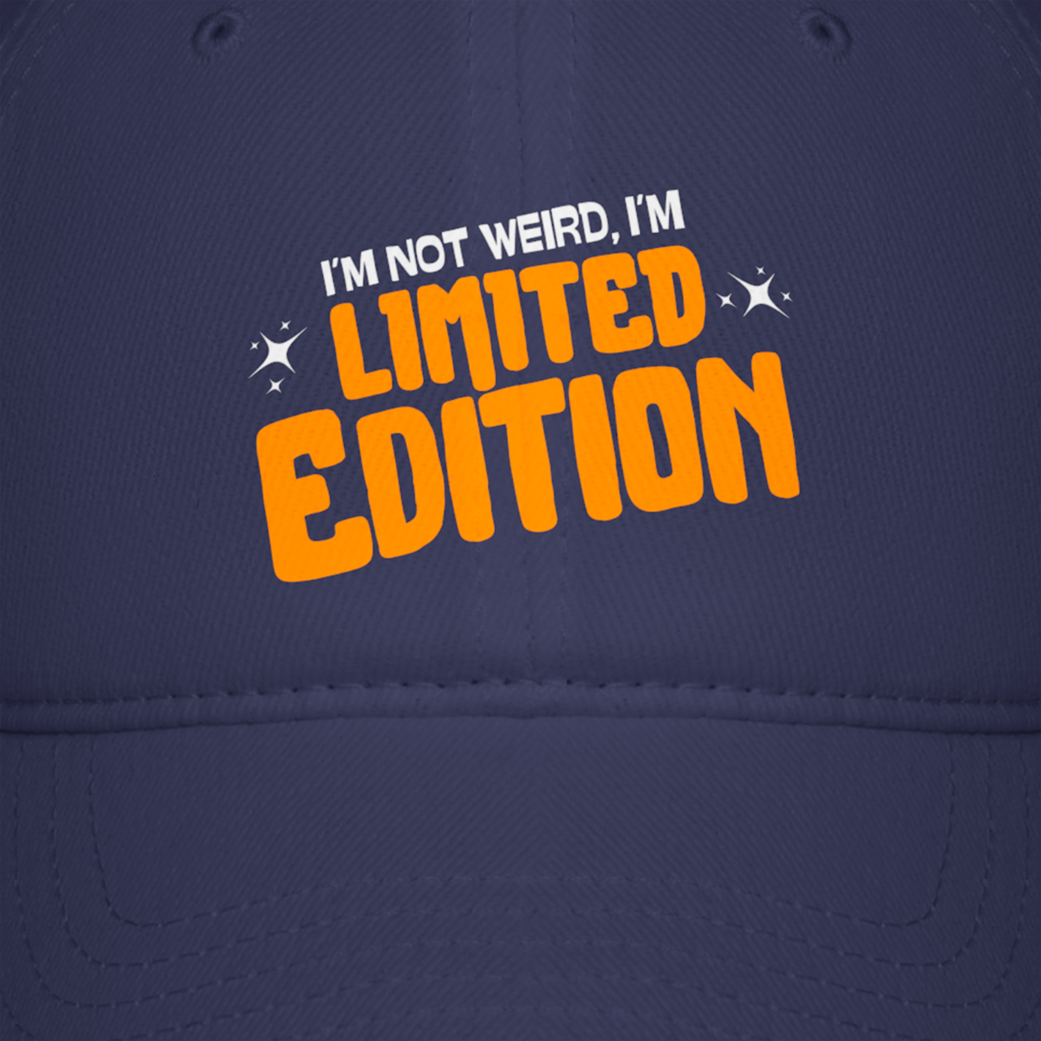 Cap - Low Profile, Baseball Cap - Witty Whips Series - I'm Not Weird