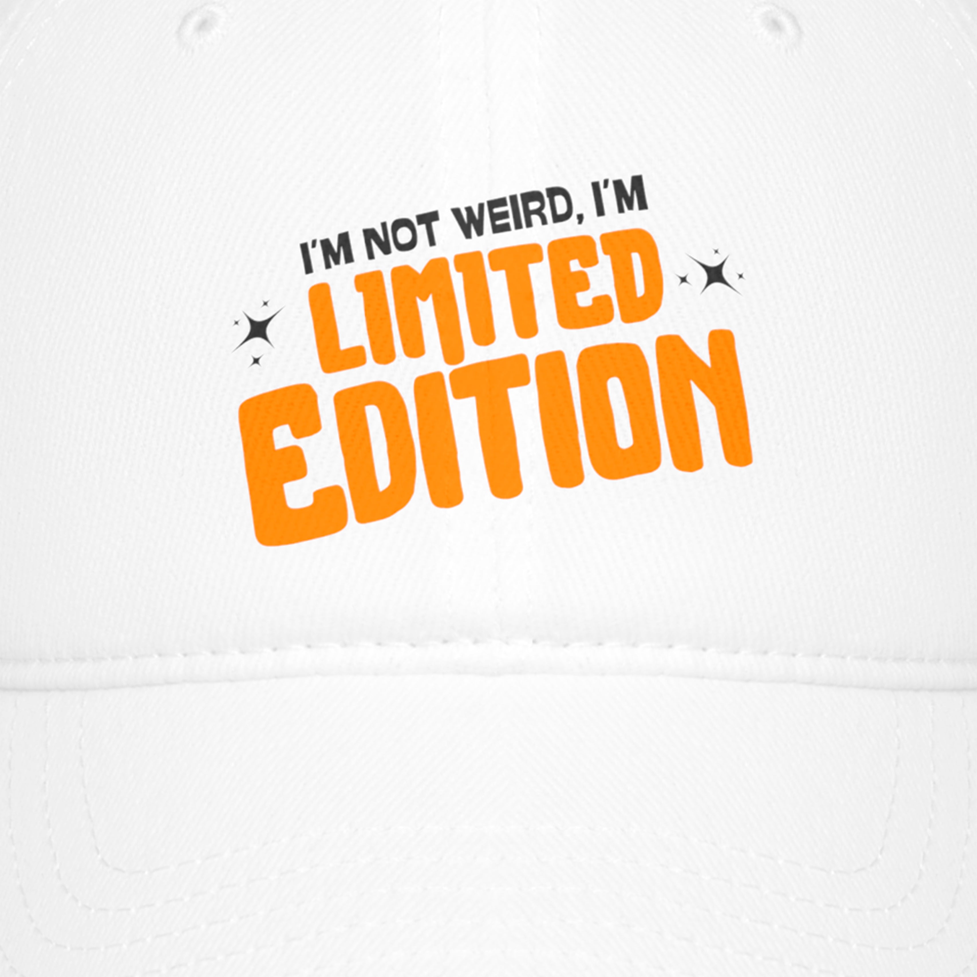 Cap - Low Profile, Baseball Cap - Witty Whips Series - I'm Not Weird