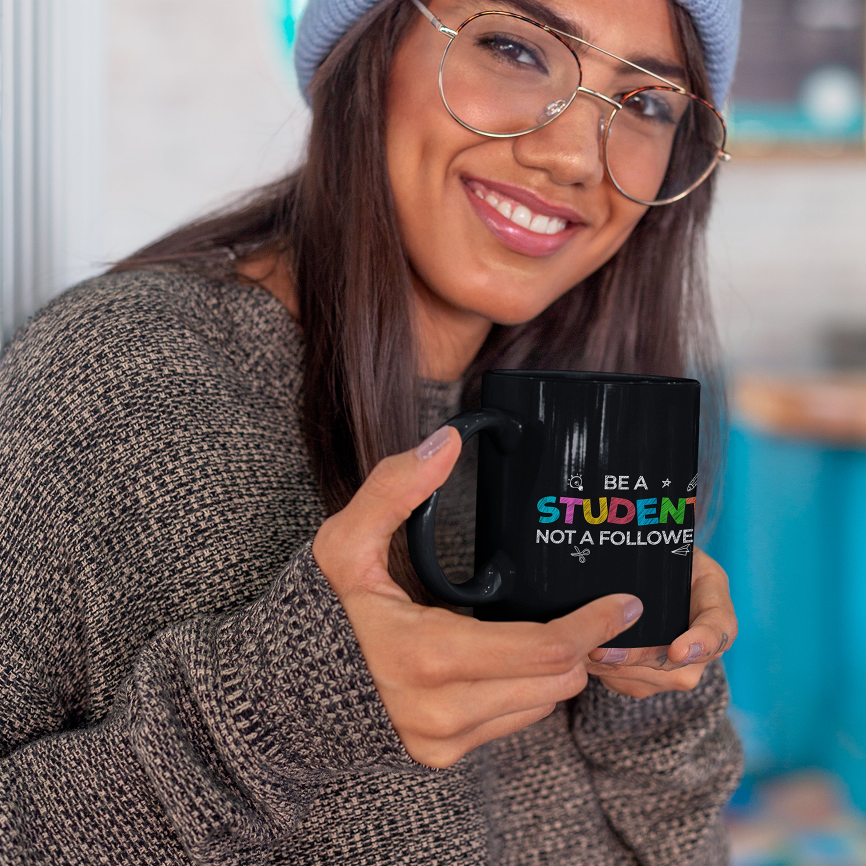 Mug - Black, 11oz-15oz - Sophie Series - Be a Student