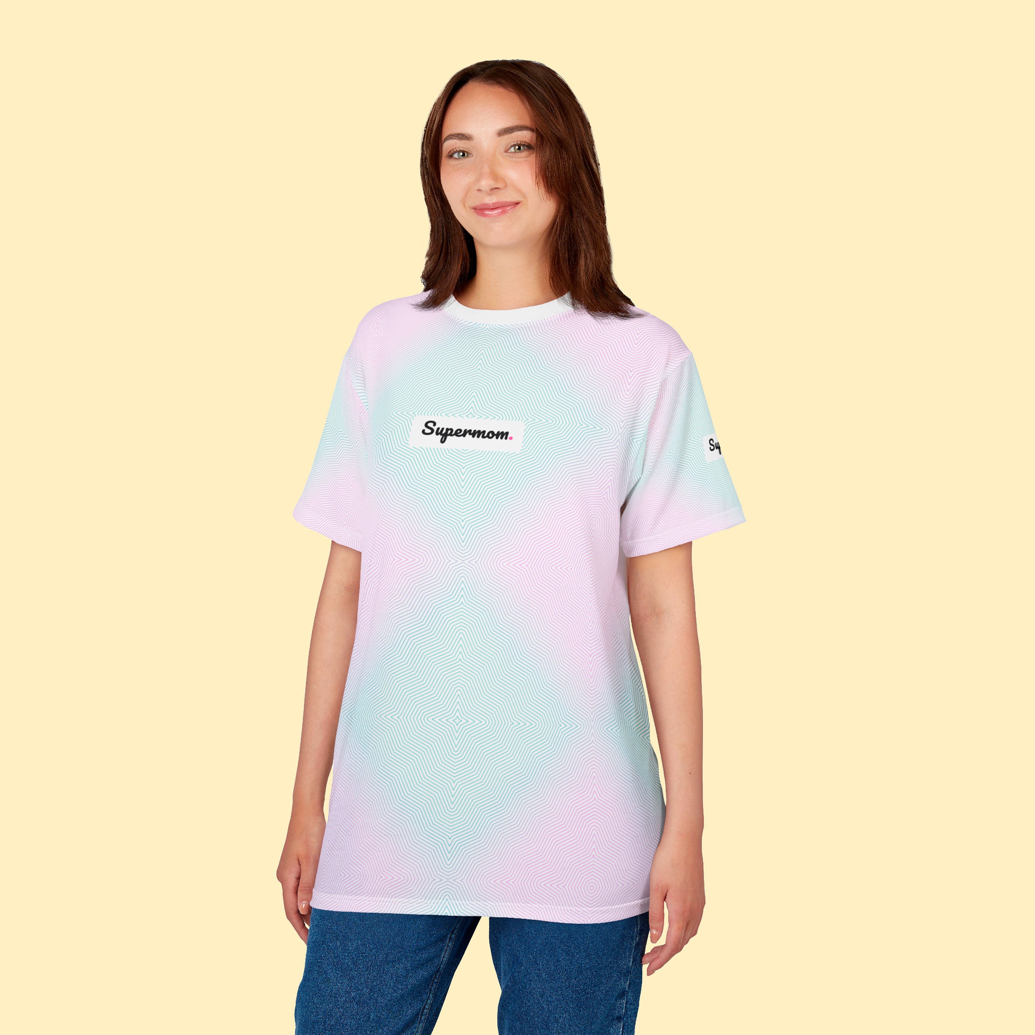 T-Shirts - Women Tee, Neon Art, Push Series - Supermom.