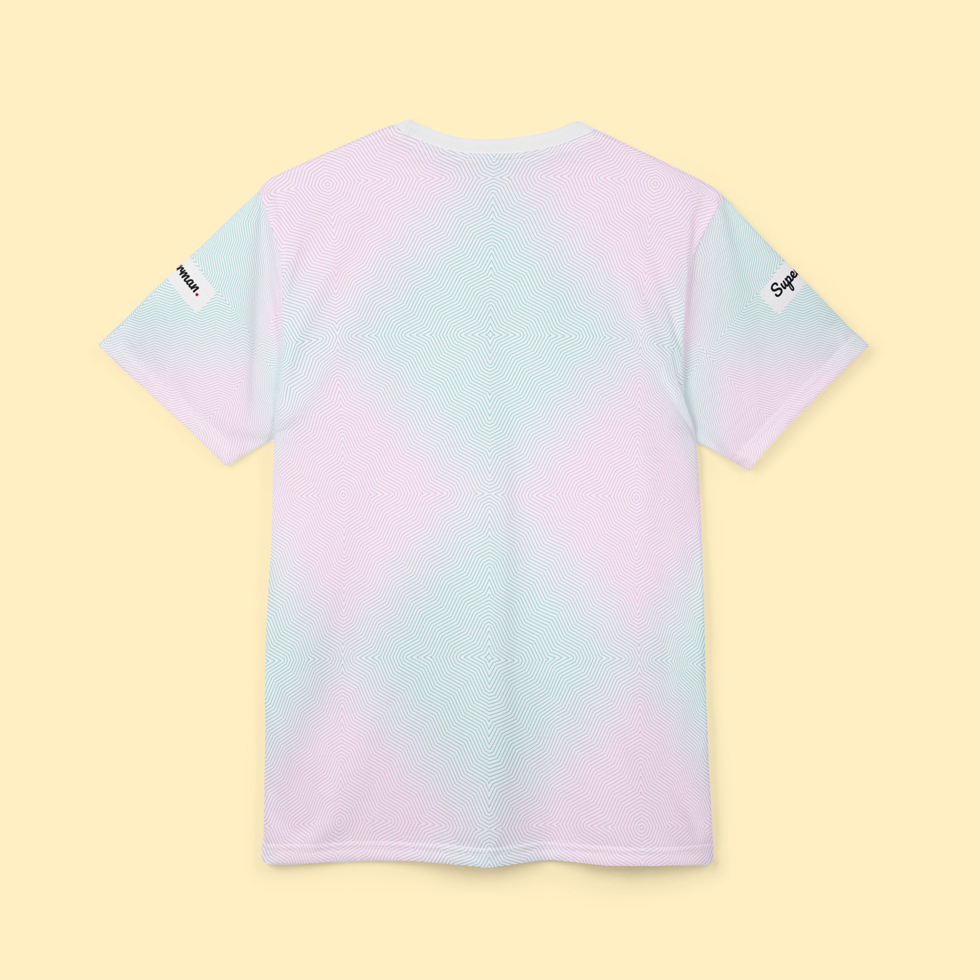 T-Shirts - Men Tee, Neon Art, Push Series - Superman.